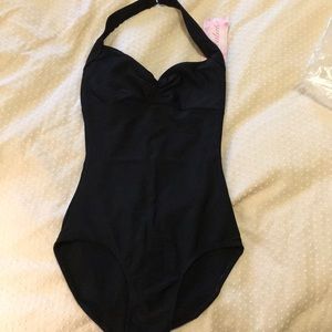 Black ballet leotard